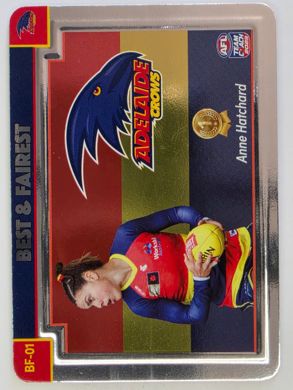 2023 AFLW TeamCoach | Best & Fairest Silver | #BF-01 Anne Hatchard Adelaide Crows