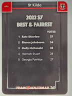2023 AFLW TeamCoach | Best & Fairest Silver | #BF-15 Kate Shierlaw St Kilda Saints