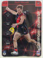 AFL 2023 TeamCoach Fantasy Favourites #AF-13 Zach Merrett Essendon Bombers