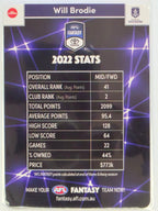 AFL 2023 TeamCoach Fantasy Favourites #AF-17 Will Brodie Fremantle Dockers