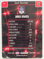 AFL 2023 TeamCoach Fantasy Favourites #AF-45 Jack Sinclair St Kilda Saints
