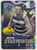 AFL 2023 TeamCoach Star Powers Silver #SP-32 Mitch Duncan Geelong Cats