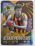 AFL 2023 TeamCoach Star Powers Silver #SP-45 Mitch Lewis Hawthorn Hawks