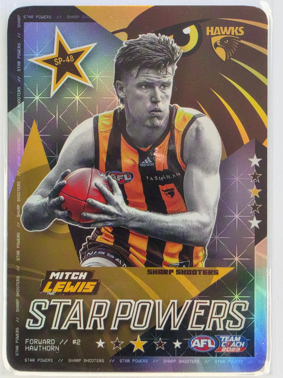 AFL 2023 TeamCoach Star Powers Silver #SP-45 Mitch Lewis Hawthorn Hawks