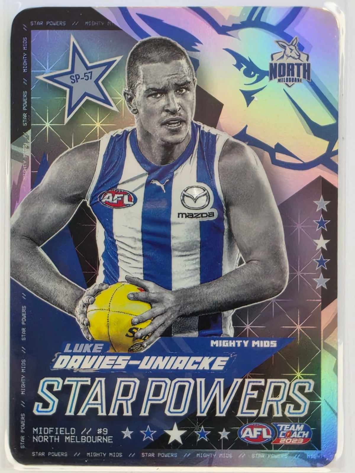 AFL 2023 TeamCoach Star Powers Silver #SP-57 Luke Davies-Uniacke North Melbourne Kangaroos