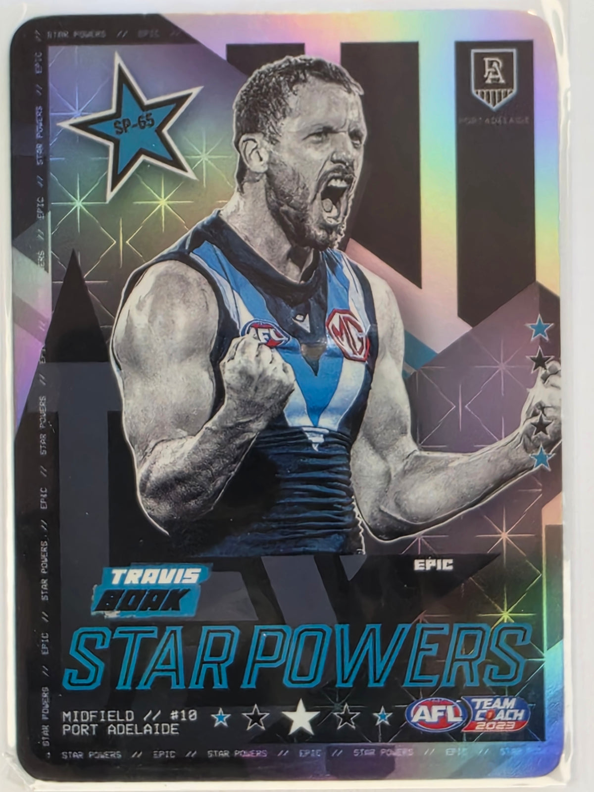 AFL 2023 TeamCoach Star Powers Silver #SP-65 Travis Boak Port Adelaide Power
