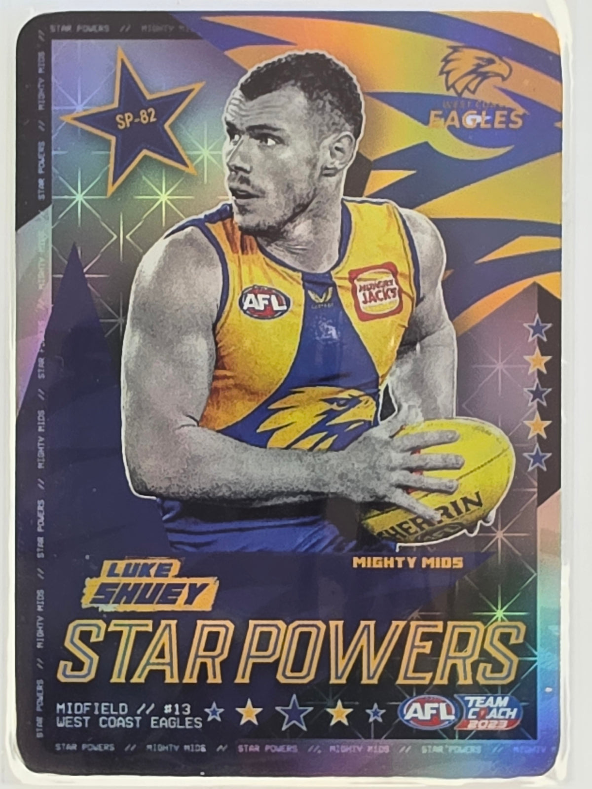 AFL 2023 TeamCoach Star Powers Silver #SP-82 Luke Shuey West Coast Eagles