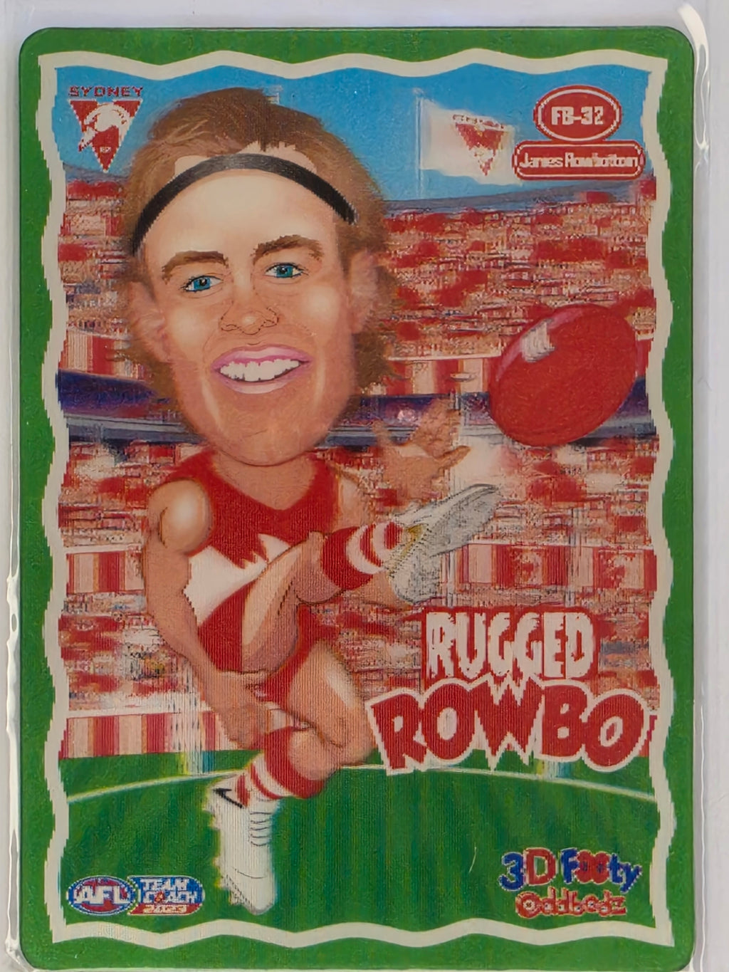 AFL 2023 TeamCoach 3D Footy Oddbodz #FB-32 James Rowbottom Sydney Swans