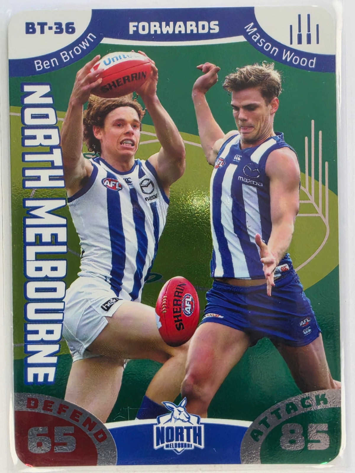 AFL 2019 TeamCoach Battle Teams #BT-36 Brown/Wood North Melbourne Kangaroos