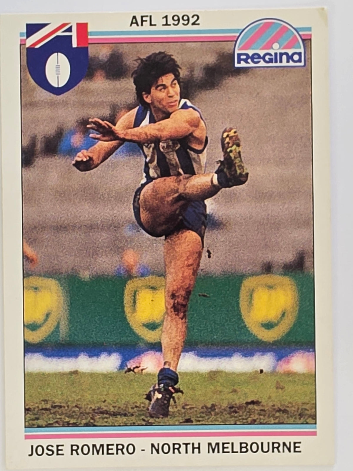 1992 Regina AFL Base Card #55 Jose Romero North Melbourne Kangaroos