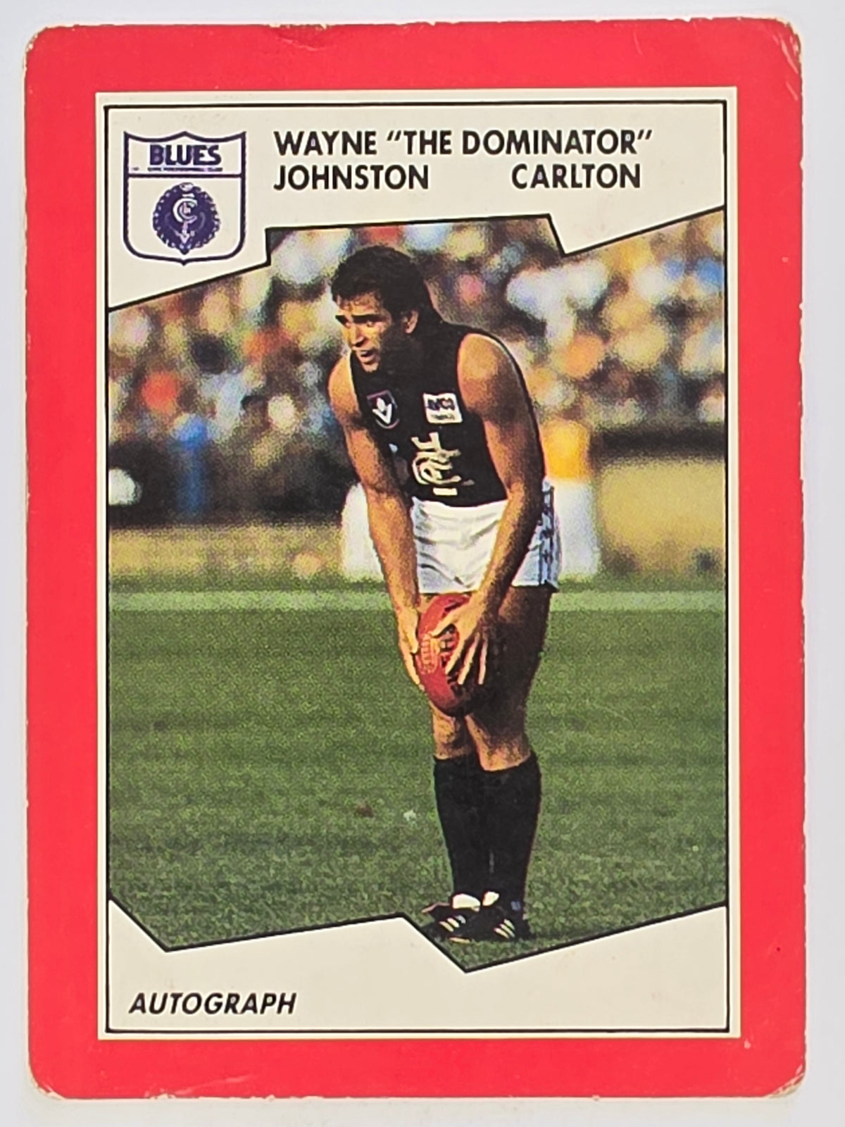 1989 Scanlens VFL / AFL Base Card #31 Wayne Johnston Carlton Blues