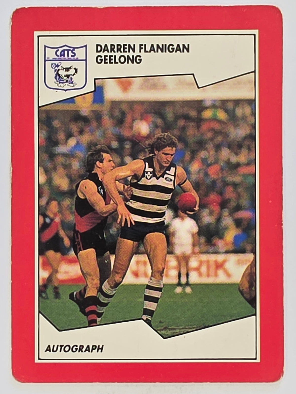 1989 Scanlens VFL / AFL Base Card #103 Darren Flanigan Geelong Cats