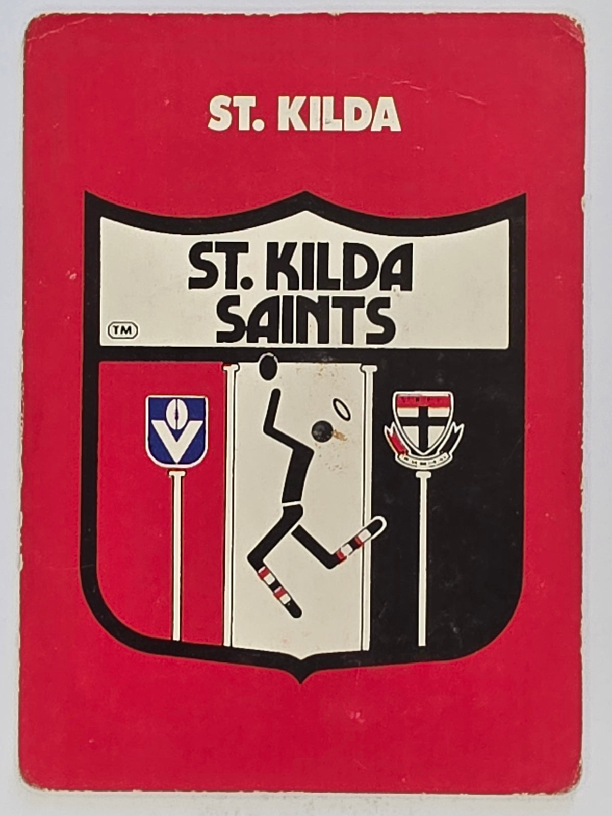 1989 Scanlens VFL / AFL Base Card #150 St Kilda Saints Logo