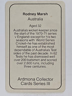1980-81 Ardmona International Cricket | Rodney Marsh Australia