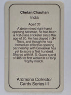 1980-81 Ardmona International Cricket | Chetan Chauhan India