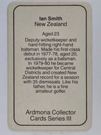 1980-81 Ardmona International Cricket | Ian Smith New Zealand