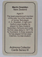 1980-81 Ardmona International Cricket | Martin Snedden New Zealand
