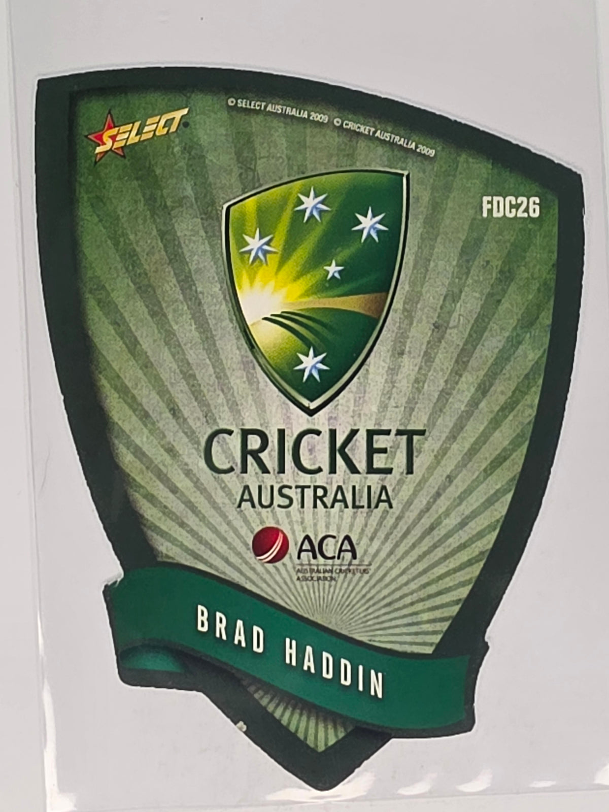 2009-10 Select Cricket Holofoil Die Cut #FDC26 Brad Haddin Australia ODI