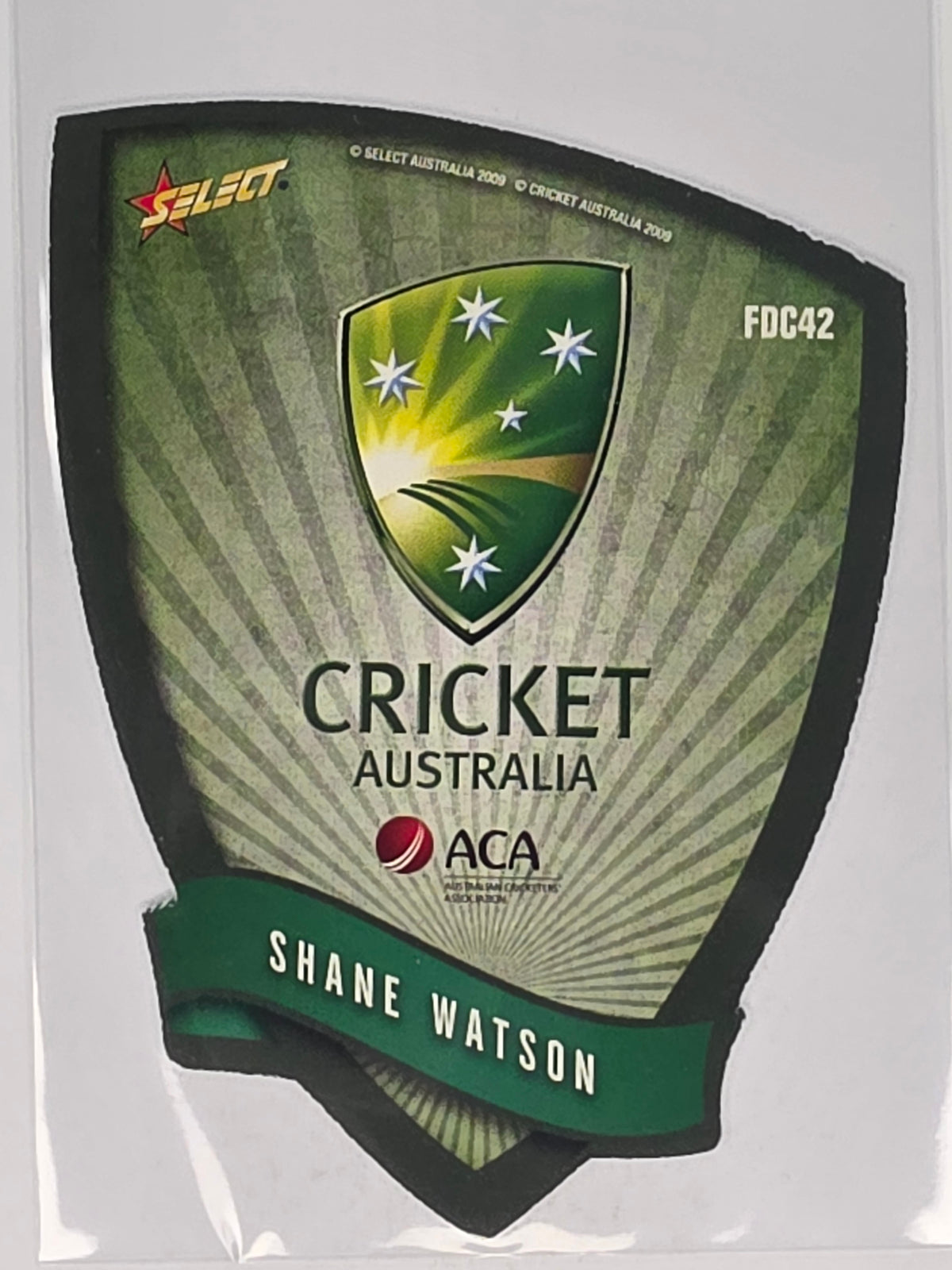 2009-10 Select Cricket Holofoil Die Cut #FDC42 Shane Watson Australia ODI