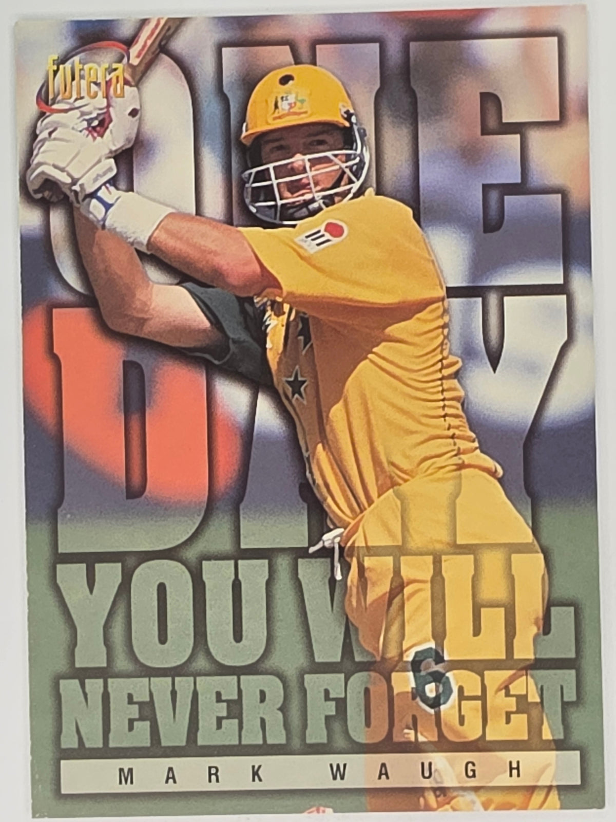 1996 Futera The Decider #77 Mark Waugh Australia