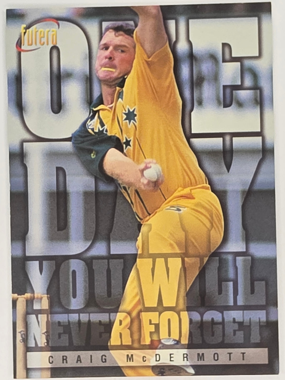 1996 Futera The Decider #82 Craig McDermott Australia