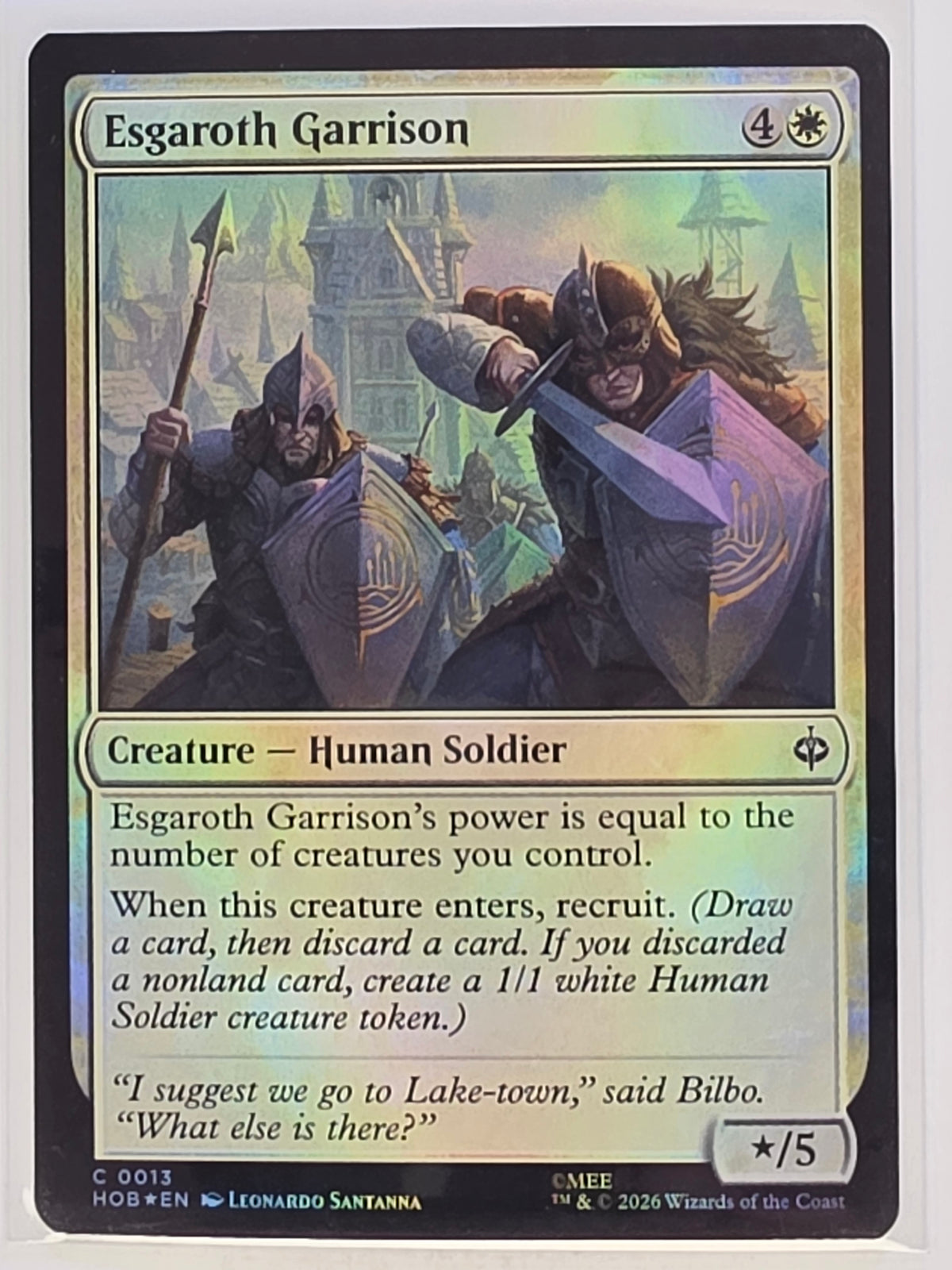 MTG - The Hobbit FOIL #013 Esgaroth Garrison Common