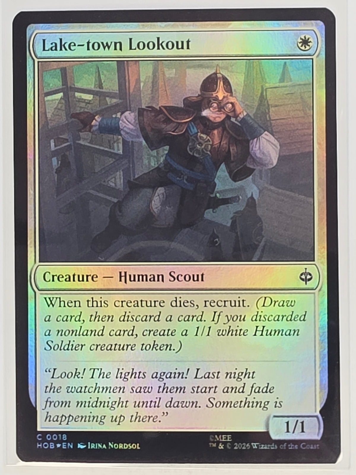 MTG - The Hobbit FOIL #018 Lake-town Lookout Common