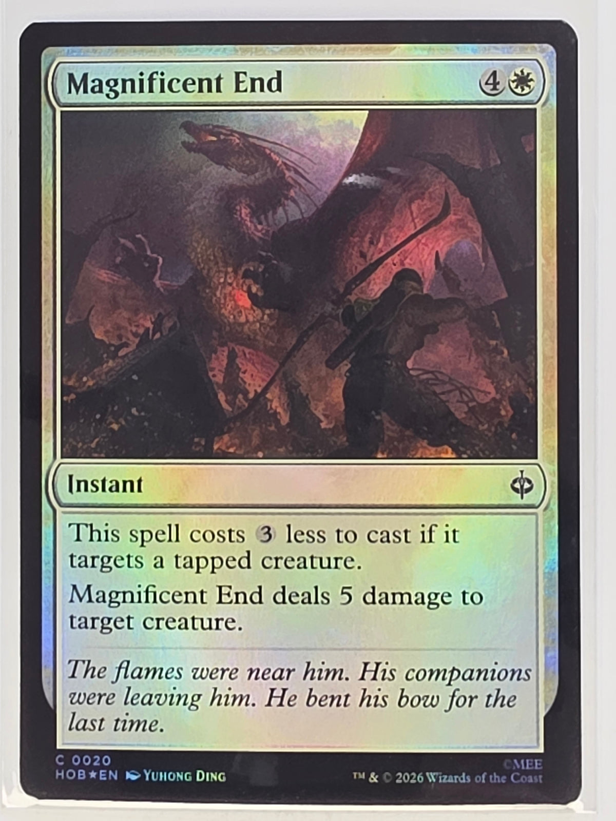 MTG - The Hobbit FOIL #020 Magnificent End Common