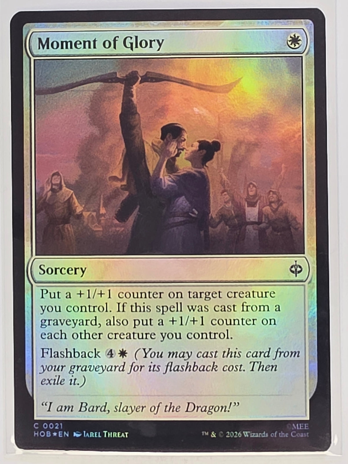 MTG - The Hobbit FOIL #021 Moment of Glory Common
