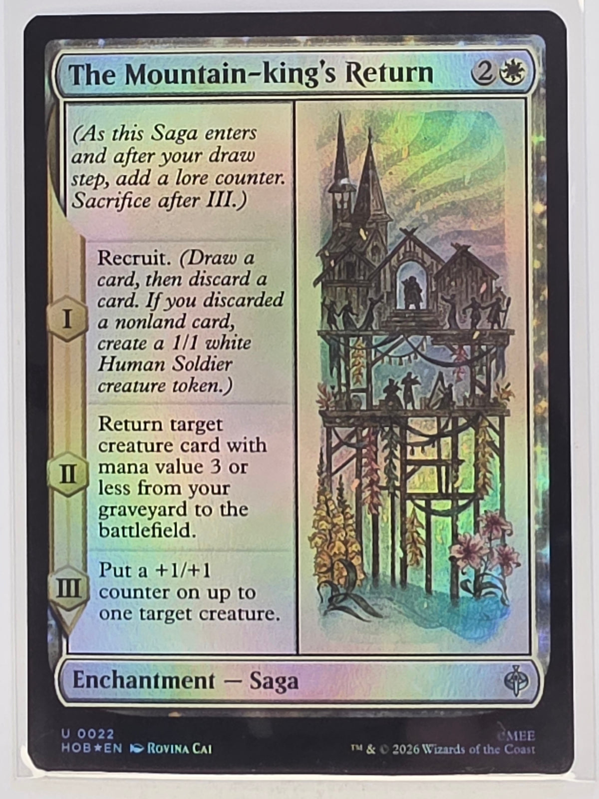 MTG - The Hobbit FOIL #022 The Mountain-king's Return Uncommon