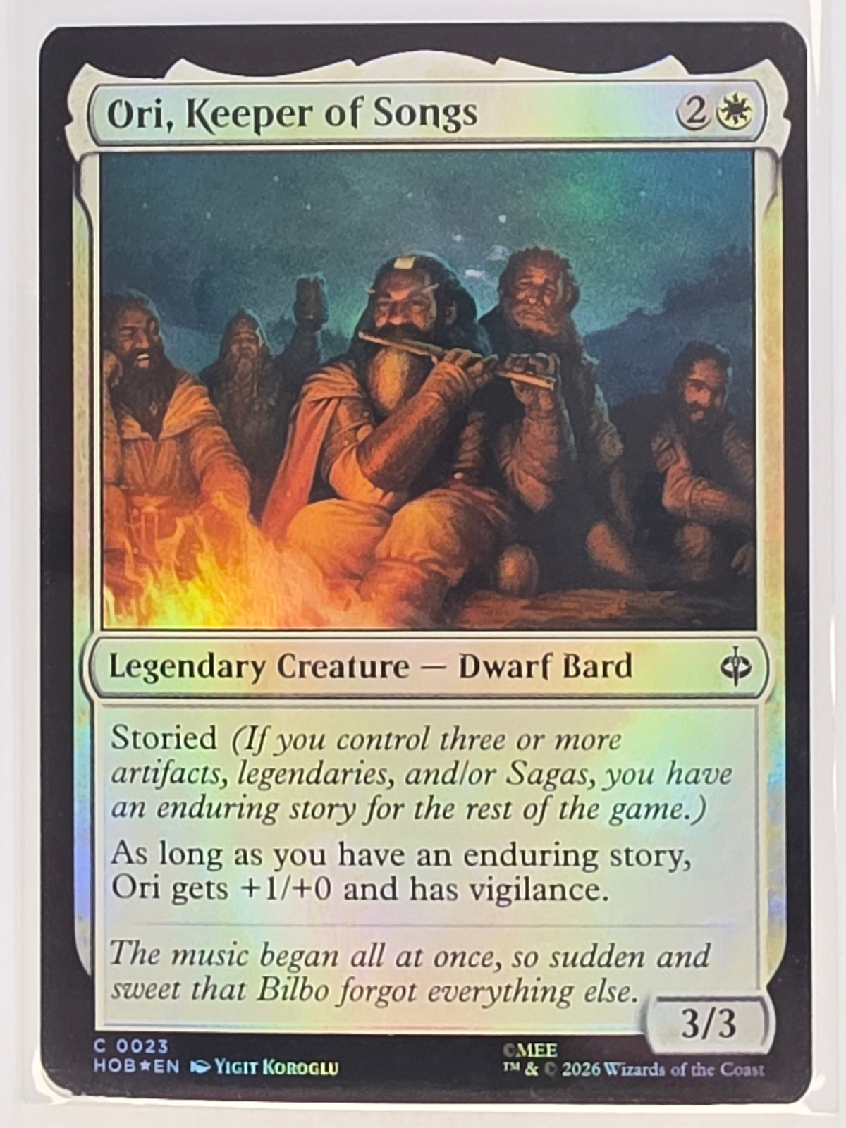 MTG - The Hobbit FOIL #023 Ori, Keeper of Songs Common