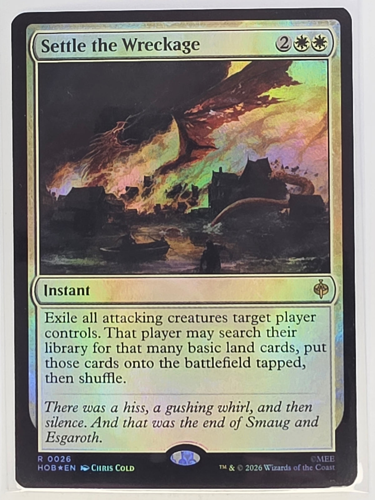 MTG - The Hobbit FOIL #026 Settle the Wreckage Rare