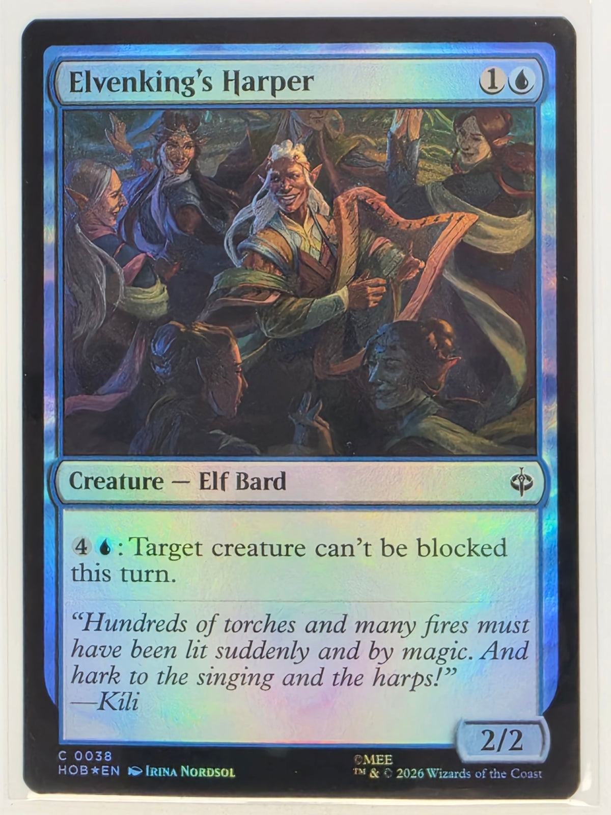 MTG - The Hobbit FOIL #038 Elvenking's Harper Common