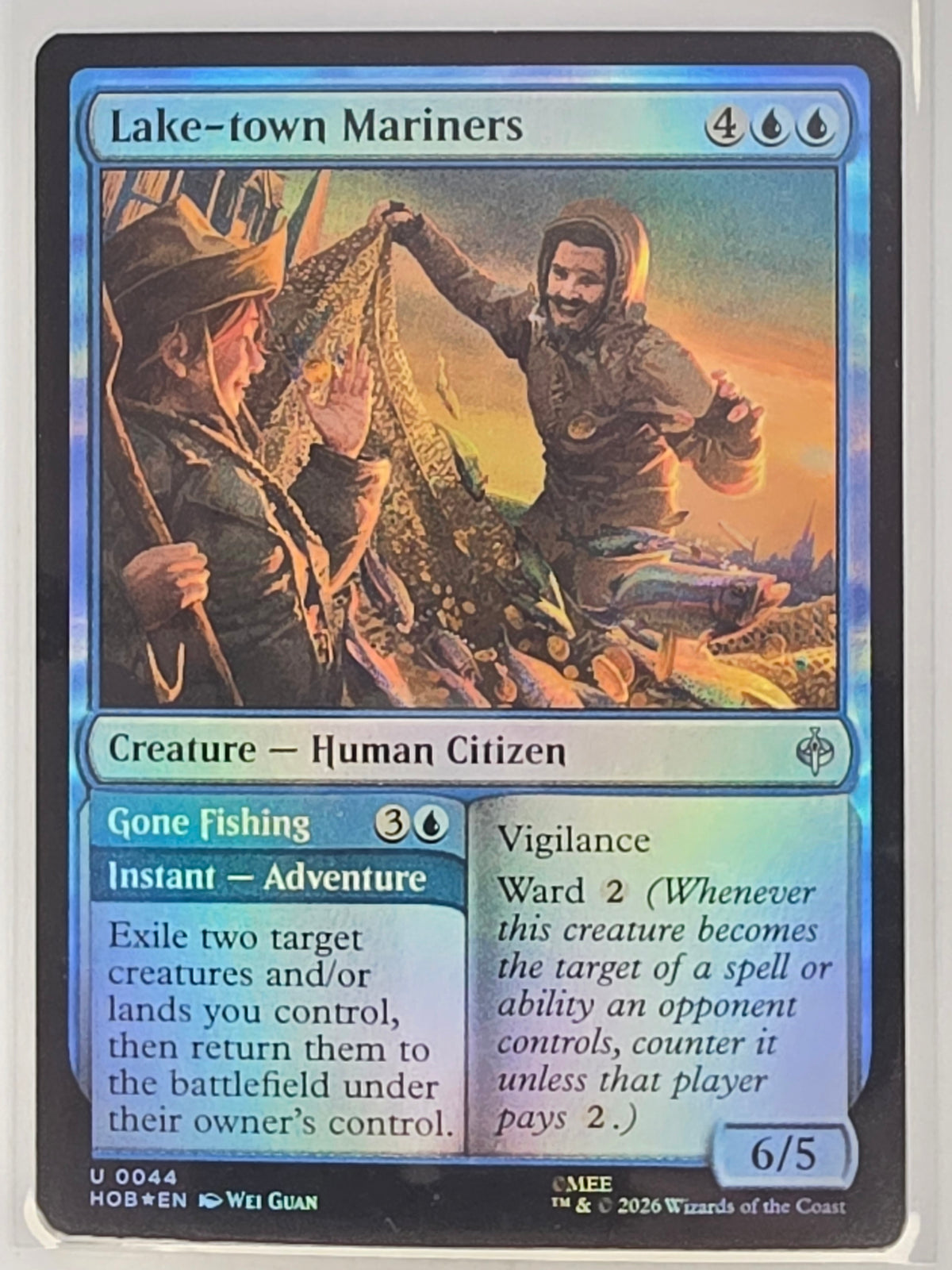 MTG - The Hobbit FOIL #044 Lake-town Mariners // Gone Fishing Uncommon
