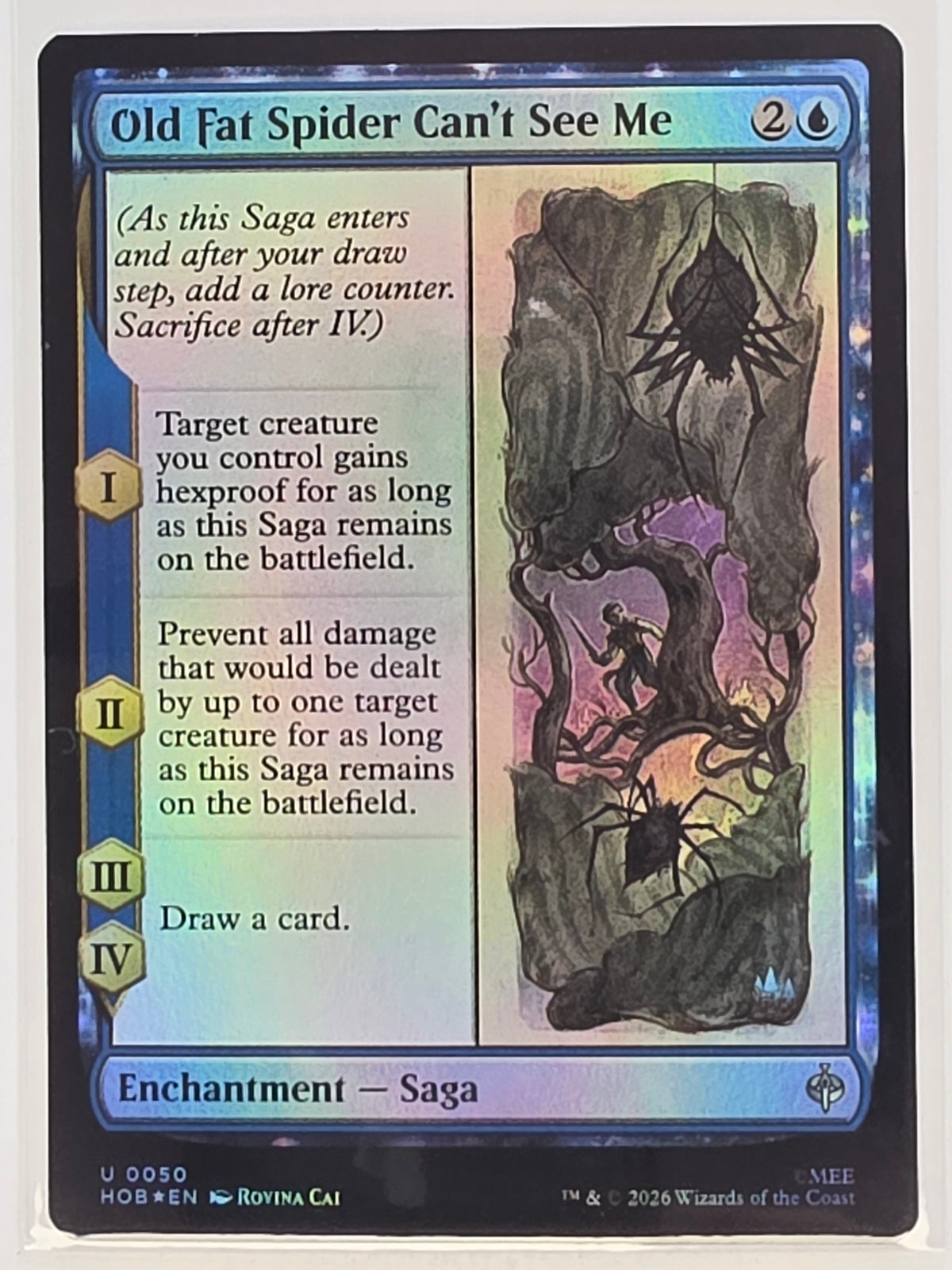 MTG - The Hobbit FOIL #050 Old Fat Spider Can't See Me Uncommon