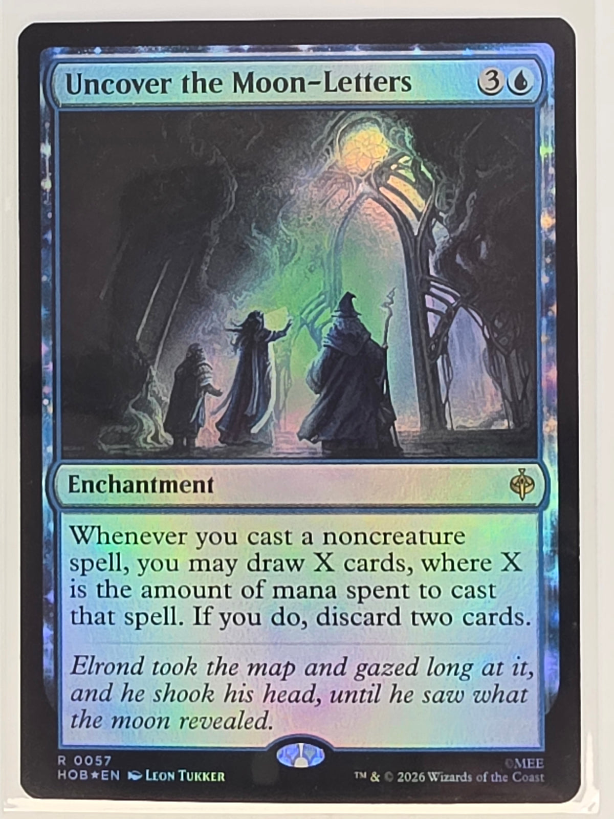 MTG - The Hobbit FOIL #057 Uncover the Moon-Letters Rare