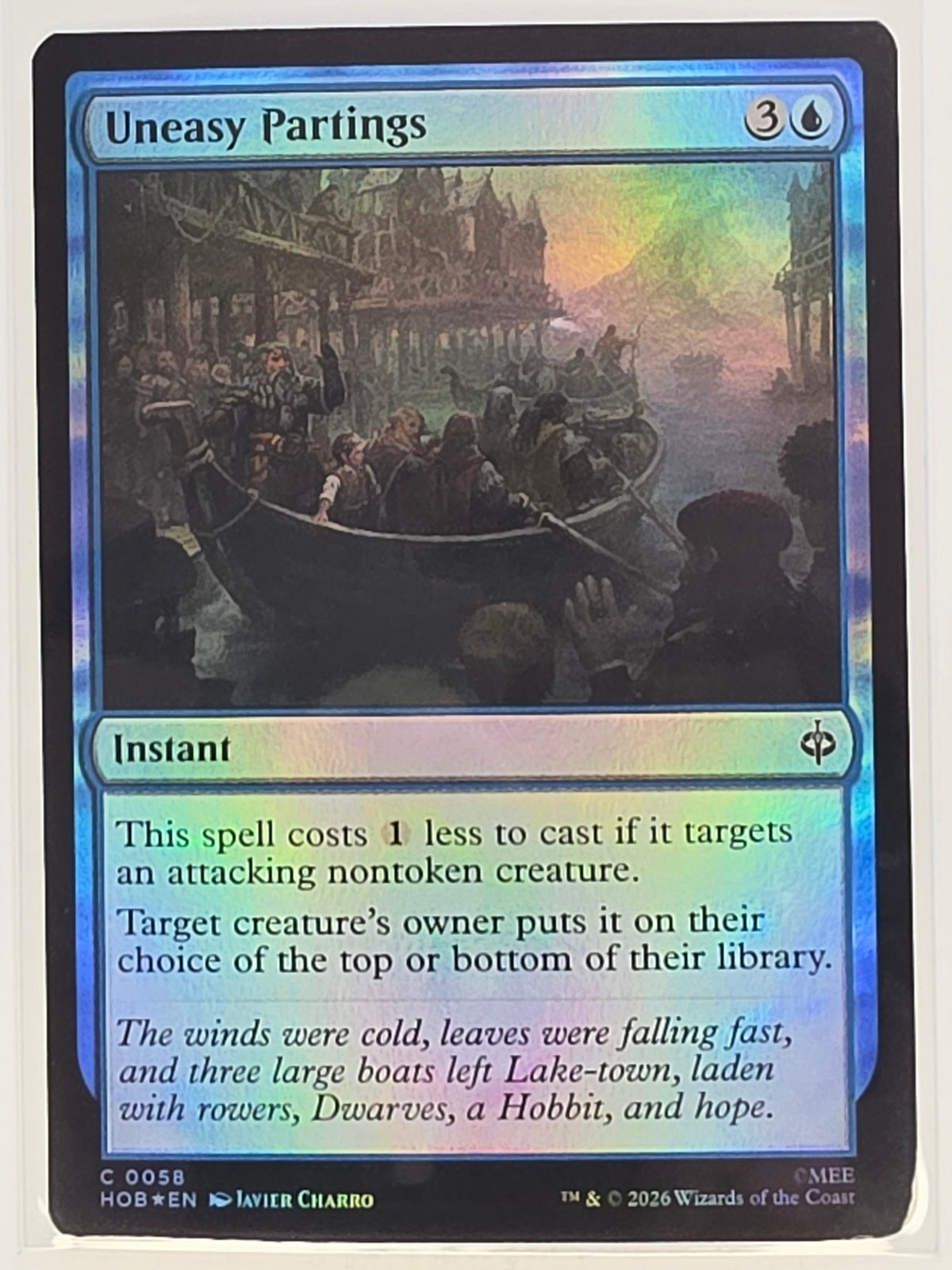 MTG - The Hobbit FOIL #058 Uneasy Partings Common