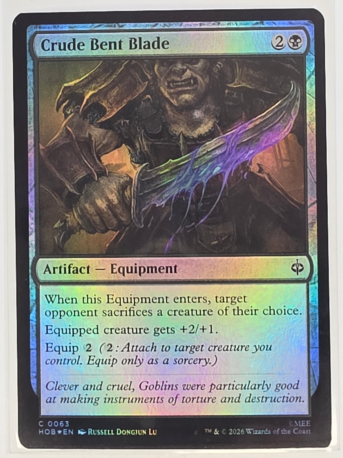 MTG - The Hobbit FOIL #063 Crude Bent Blade Common