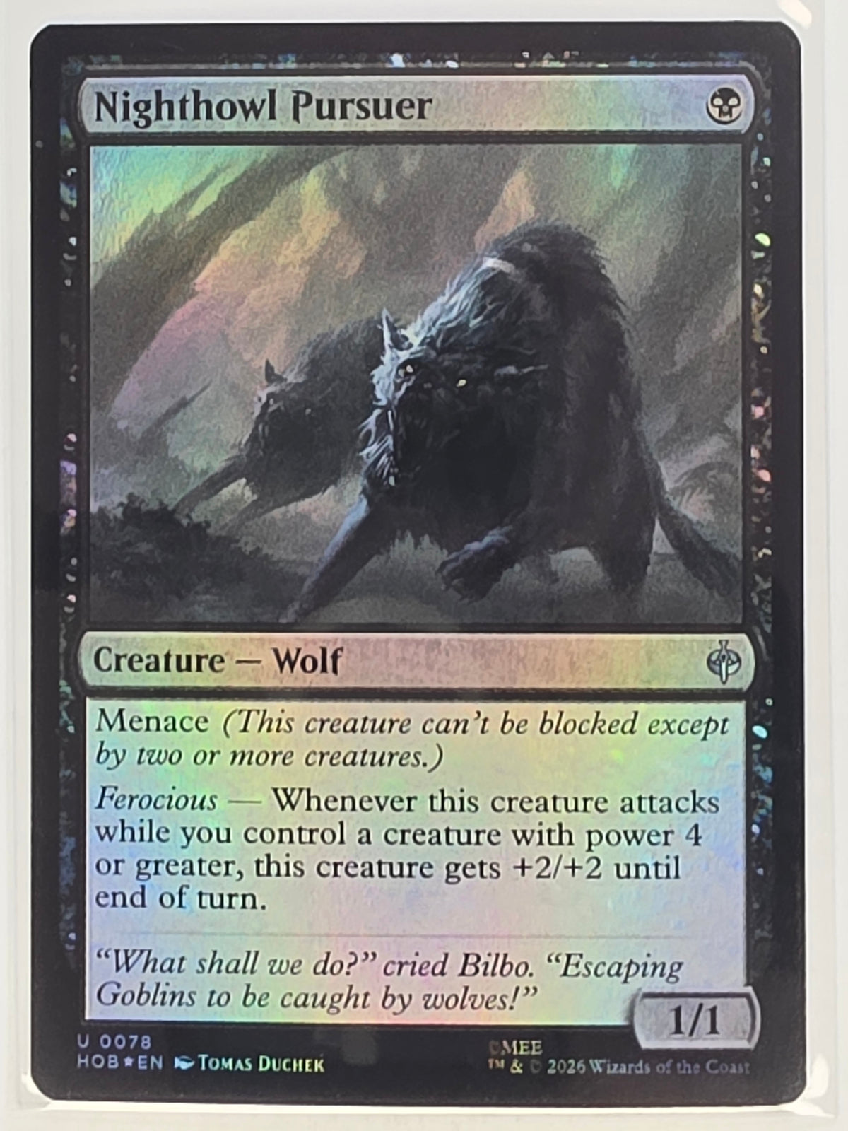 MTG - The Hobbit FOIL #078 Nighthowl Pursuer Uncommon