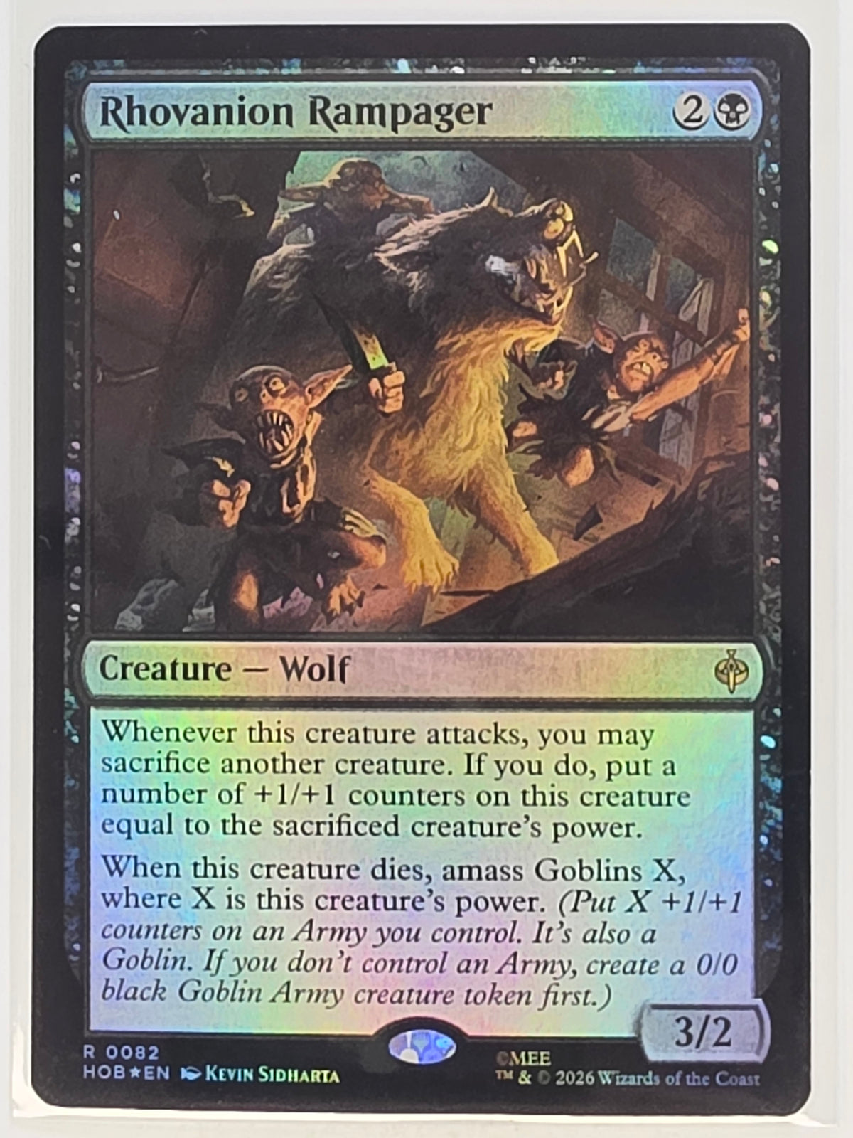 MTG - The Hobbit FOIL #082 Rhovanion Rampager Rare