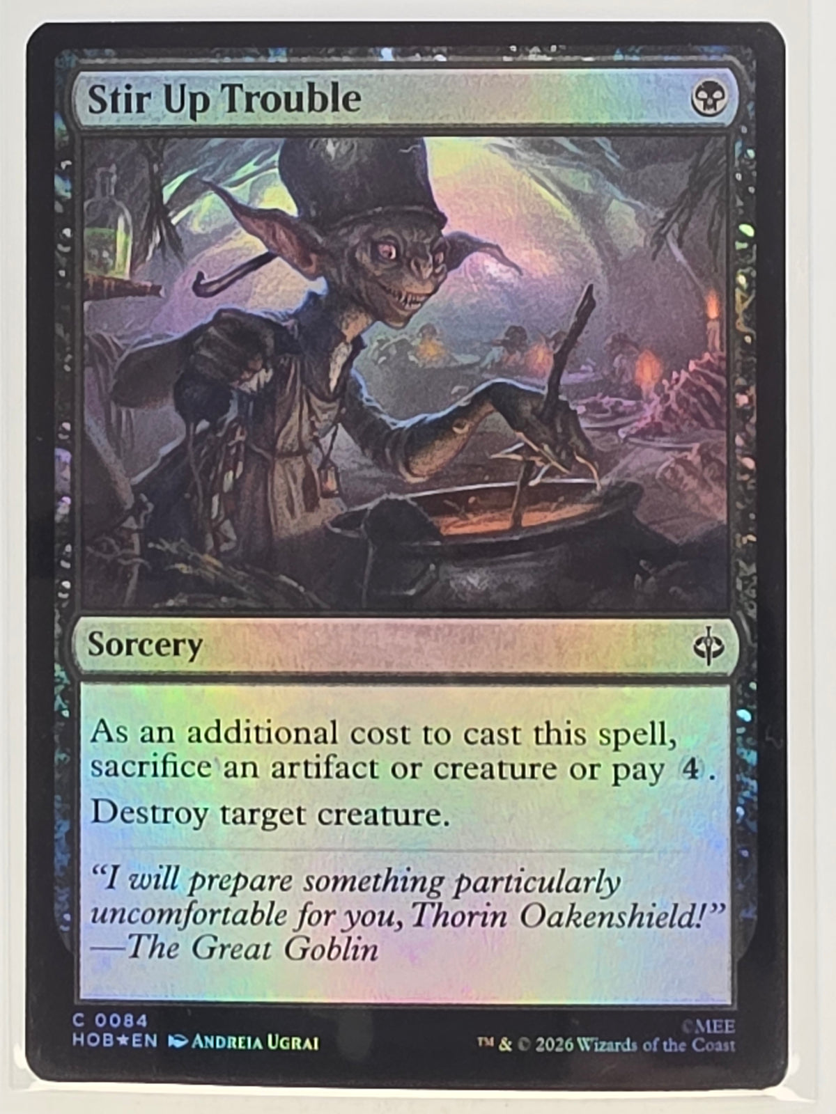 MTG - The Hobbit FOIL #084 Stir Up Trouble Common
