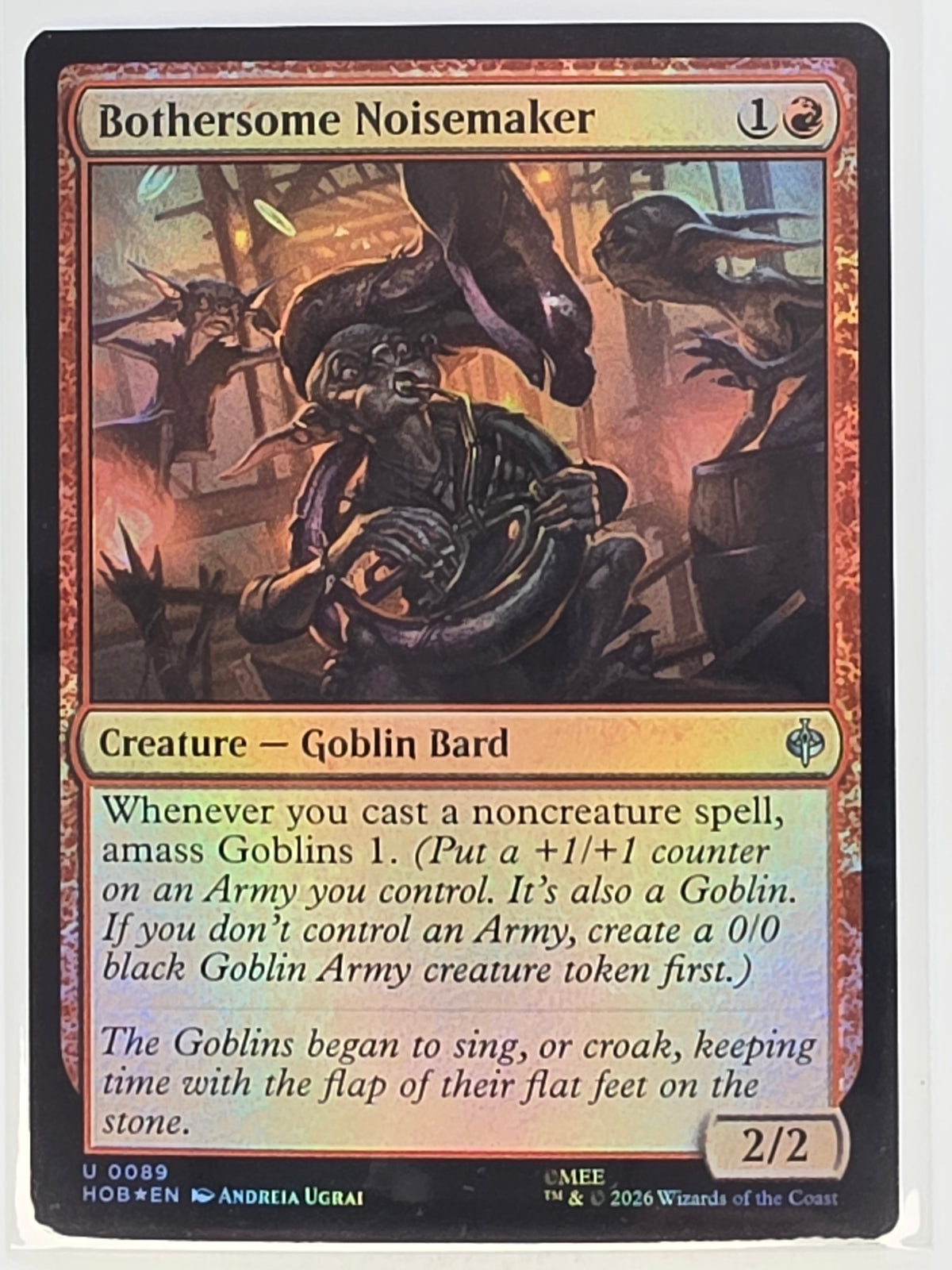 MTG - The Hobbit FOIL #089 Bothersome Noisemaker Uncommon