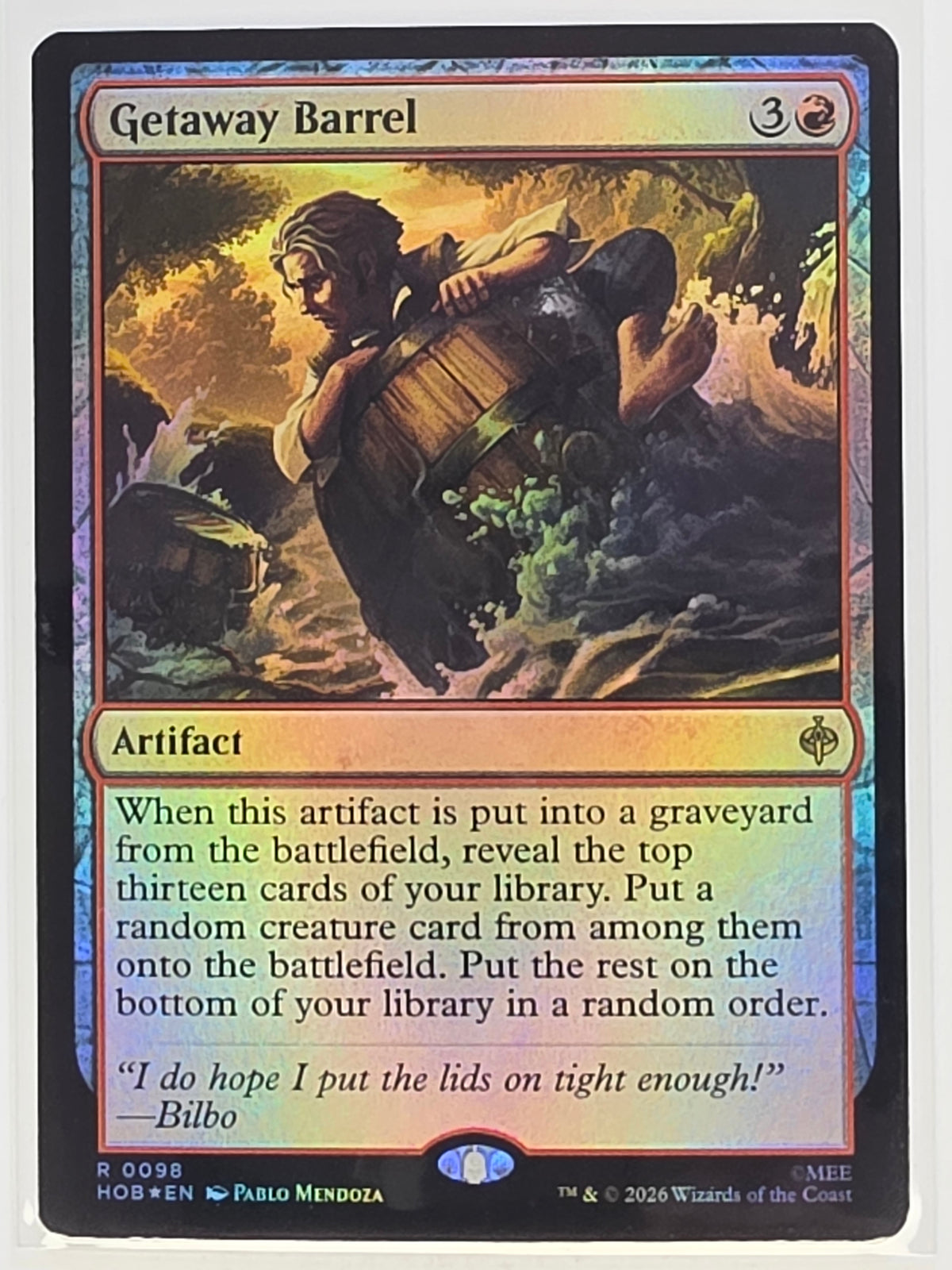 MTG - The Hobbit FOIL #098 Getaway Barrel Rare