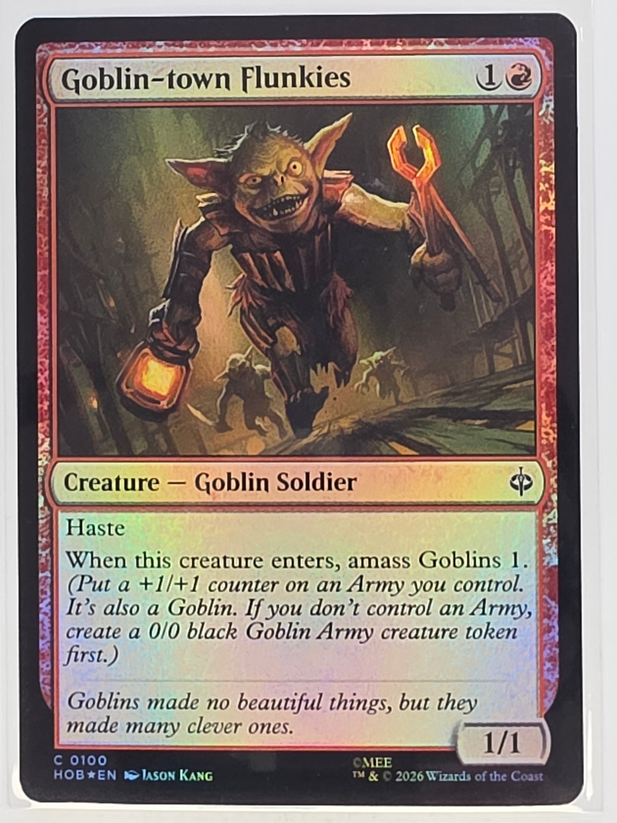 MTG - The Hobbit FOIL #100 Goblin-town Flunkies Common