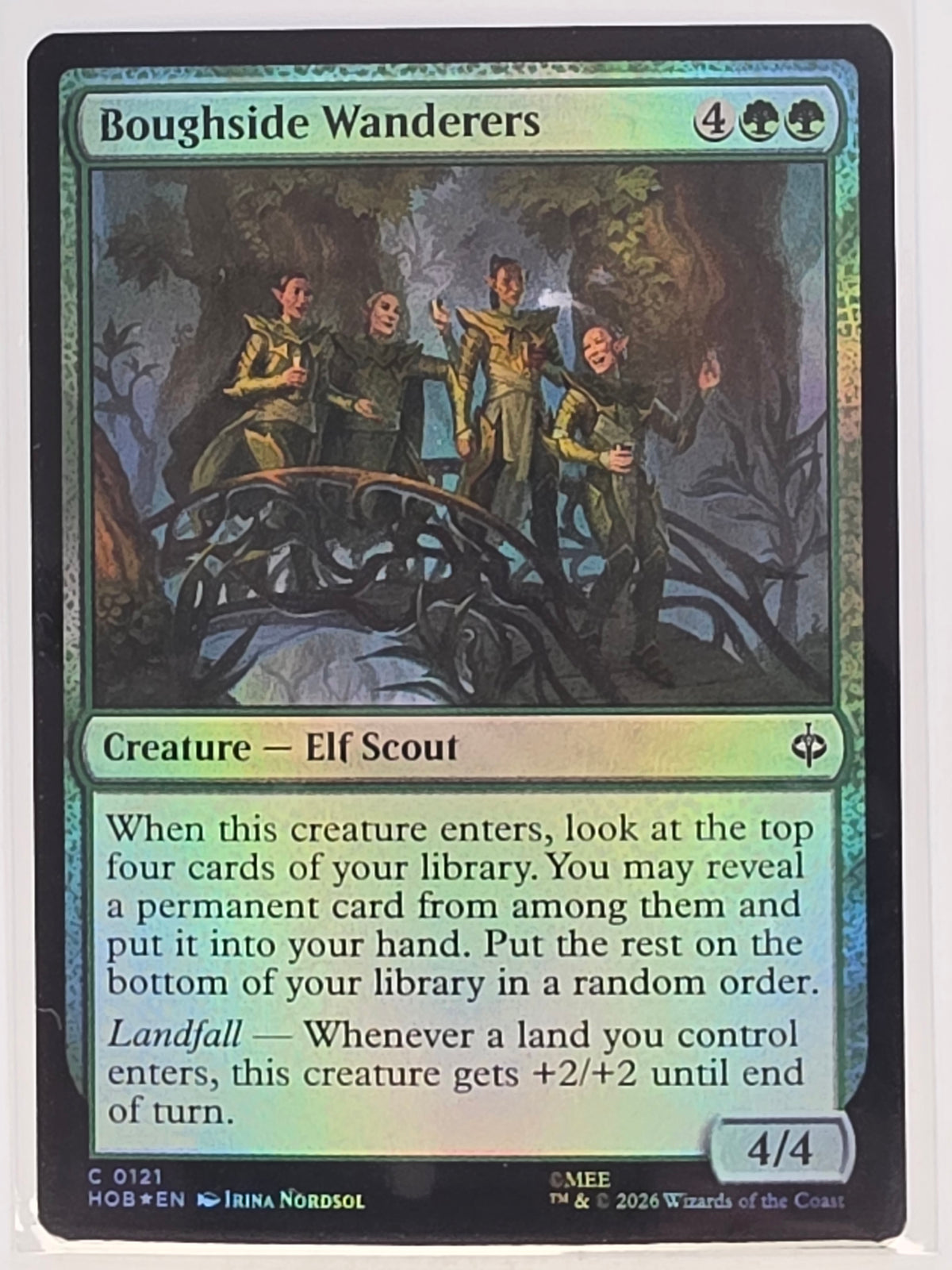 MTG - The Hobbit FOIL #121 Boughside Wanderers Common