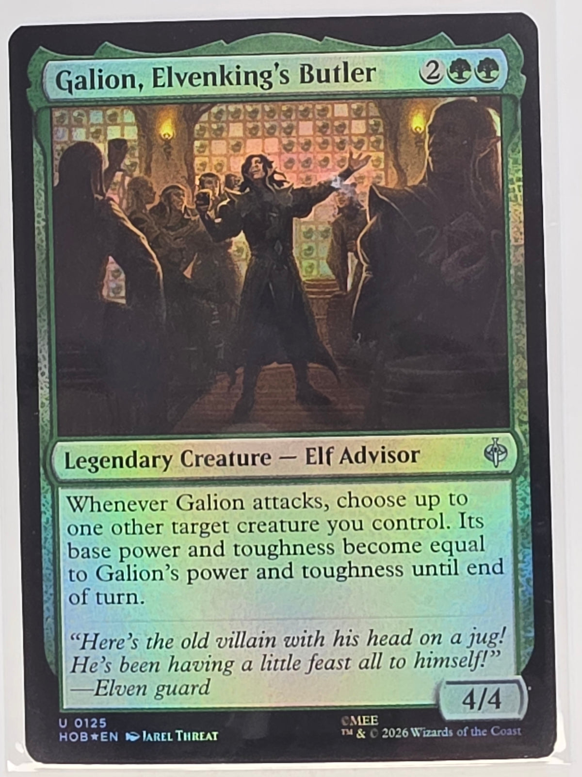 MTG - The Hobbit FOIL #125 Galion, Elvenking's Butler Uncommon