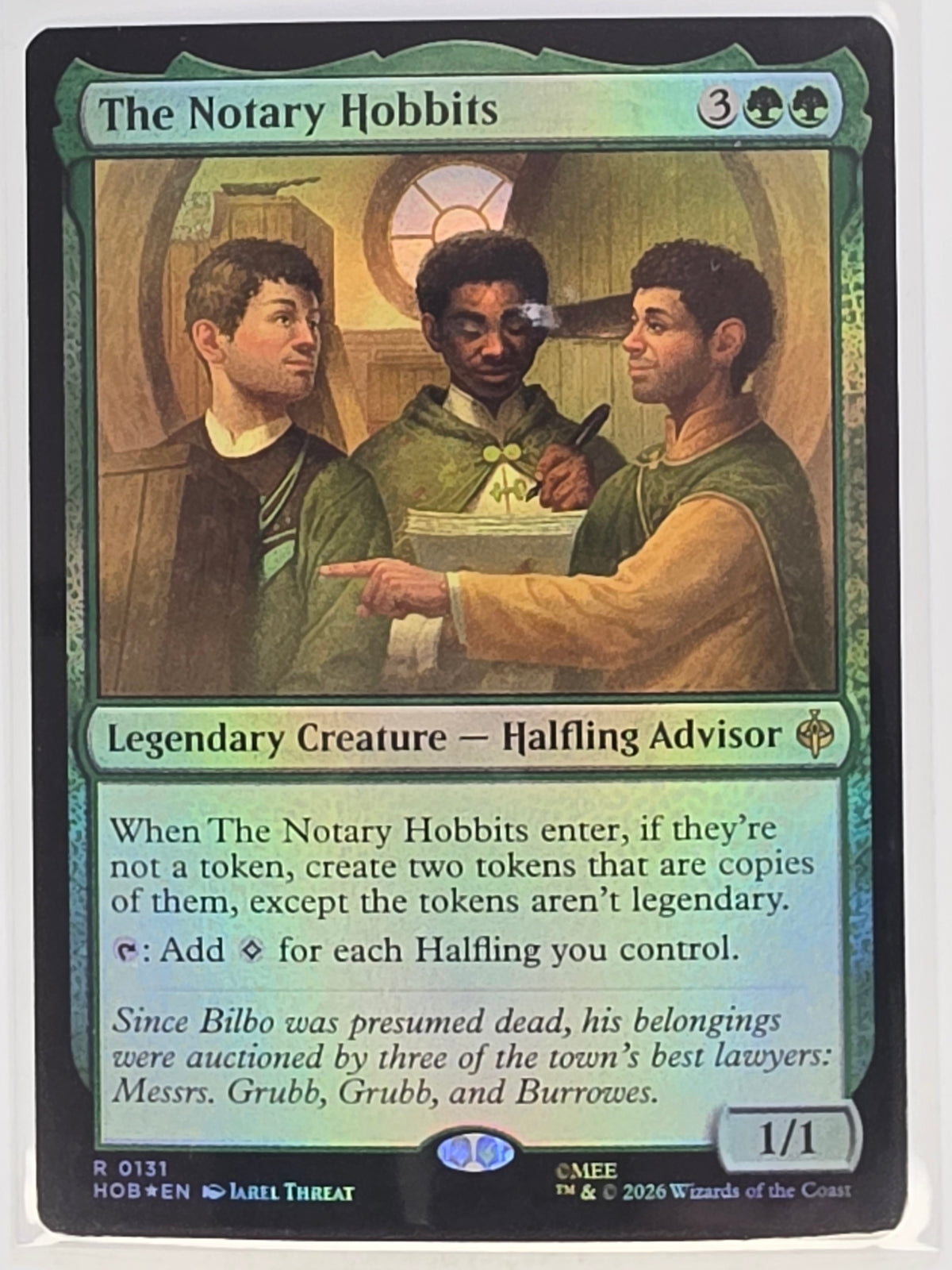 MTG - The Hobbit FOIL #131 The Notary Hobbits Rare