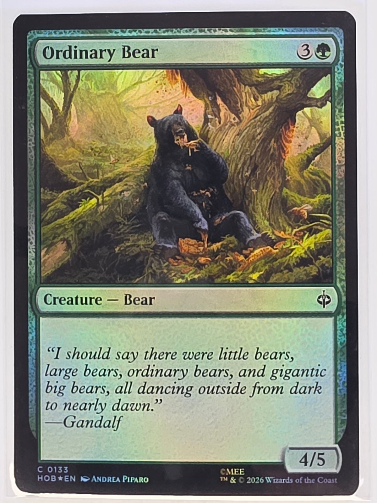 MTG - The Hobbit FOIL #133 Ordinary Bear Common