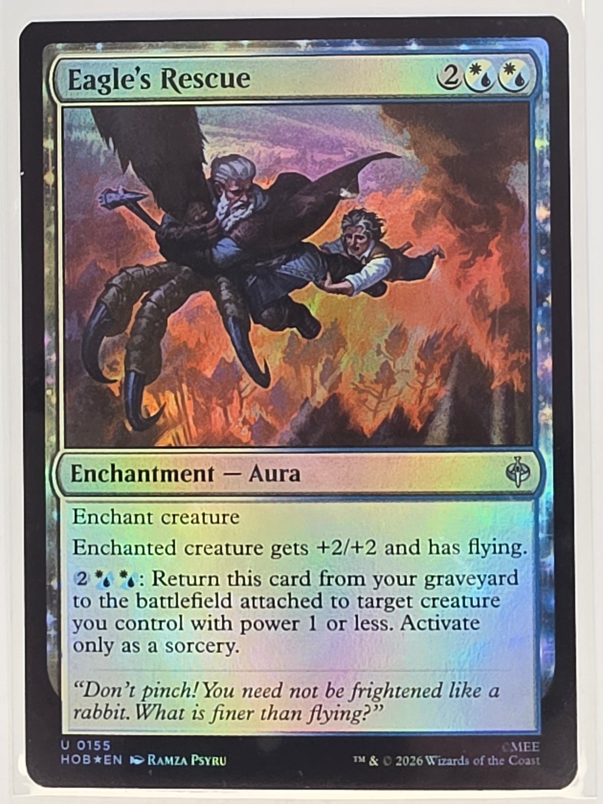MTG - The Hobbit FOIL #155 Eagle's Rescue Uncommon
