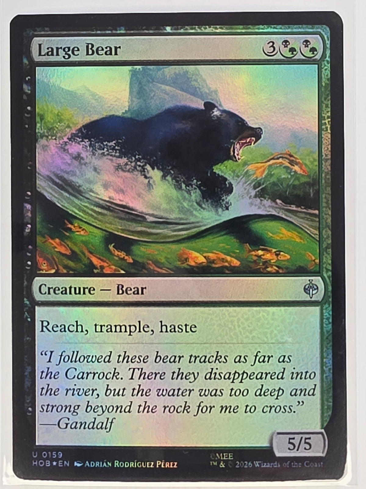 MTG - The Hobbit FOIL #159 Large Bear Uncommon